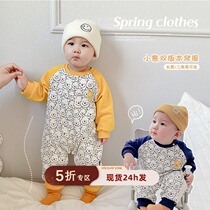 Ultra cute baby spring autumn one-piece clothes tennis red baby autumn clothes baby bag fart clothes khae baby boy out of clothes