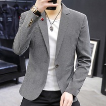 Casual plaid suit mens 2020 spring new mens coat Korean slim fashion handsome small blazer