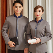 Cleaning clothes long-sleeved winter padded cotton thickened guest room hotel cleaning equipment PA uniform Housekeeping property work clothes men