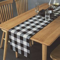 Nordic tablecloth TV cabinet cover cloth long strip tea table fabric table flag household dust cover tablecloth shoe cabinet cloth