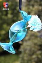 European-style color spray glass home Christmas decorations Scene decoration Nordic style handicraft net red ornaments