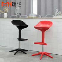 Minuo Spoon Bar chair modern minimalist front desk chair lifting home bar chair creative Nordic rotating bar stool