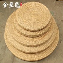 Japanese and Korean tatami cushion futon straw mat sitting mat futon Japanese round straw chair futon cushion