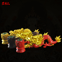  Lotus faucet hand stove Puja decoration handle lifting furnace Home for Buddha line incense stand incense resin incense holder