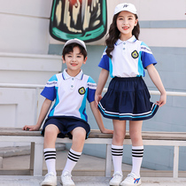 Kindergarten uniform Summer sports suit Academy style primary and secondary school students class uniforms graduation uniforms sixty-one performance uniforms