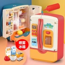 Childrens refrigerator Toys spray over home Cooking cooking Kitchen Men and women Childrens baby Ice cabinet Little appliances