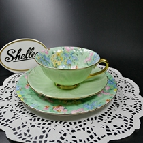 Spot UK Shelley antique bone porcelain Melody inside full flower teacup coffee cup Three sets flaw handling