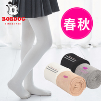 Babu bean girls pantyhose Spring and Autumn baby leggings thin white medium and thick stockings dancing socks