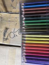 Foreign Trade Outlet Tailstock Round Bar Linden Wood 35 Color * 2 Oily Color Pencil 70 Support