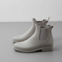 Fashion Models Outwear Rain Shoes Women Short Cylinders Day Series Rain Boots Soft Bottom Waterproof Set Shoes Non-slip Water Boots Rubber Shoes New water Shoes