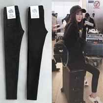 Japan high waist beating underpants female outside wearing abdominal elastic tight body slim fit slim foot pencil pants 90% magic pants slim fit