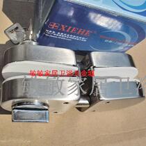 Brand association and glass door lock glass door bilateral double-sided insert lock moving door bolt double door toilet bolt