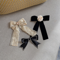 MOBAI homemade delicately small Xiangshan tea flower butterfly knot small accessories brooch with elegant collar knots