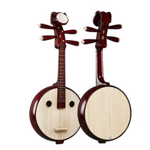 Beijing Xinghai Xiaoruan musical instrument beginners entry hardwood steel wine red flowers blooming rich headdress Xiaoruan 8570