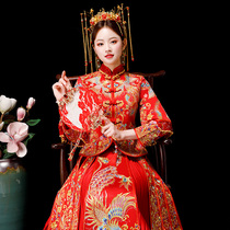 Xiuhe dress bride 2021 new Chinese wedding dress Feng Guanxia wedding summer embroidered wo dress tassel Xiuhe