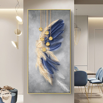 Shiyu modern simple decorative paintings into the home entrance corridor corridor hanging painting model mural abstract atmosphere light luxury