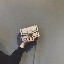 La mode leather small fragrance Lingge chain bag 2020 new Korean messenger bag net red mini square bag