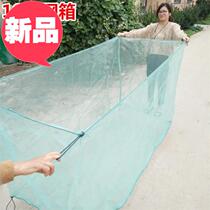 Fish net box Fish farming nylon thickened fish net box net bag small river large shrimp seedlings f small hole barbed wire net box seedlings