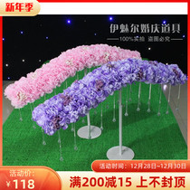 2021 New Mori wedding decoration petal arch road guide Ismeier props original wave road guide flower door