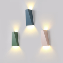  Lights and art Nordic creative wall lights decorate bedroom bedside lights Bed wall lights Living room balcony Postmodern aisle lights