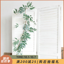 Aying willow leaf decorative wicker vine plant winding indoor air conditioning pipe creative shielding simulation flower Rattan