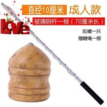 Wooden gyro nostalgic old-fashioned student whip rope toy big top small ◆ new traditional whip