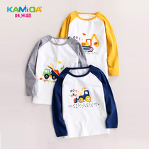 Kammi Tan boys T-shirt long sleeve cotton spring and autumn car shape boy foreign baby cotton big boy shirt male