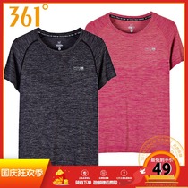 361 Degree Women breathable quick-drying sports short sleeve top summer New 361 round neck comfortable short T-shirt half sleeve women