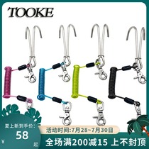 TOOKE 316 stainless steel submersible spring flow hook Retractable double flow hook Anti-corrosion simple hook Top flow good