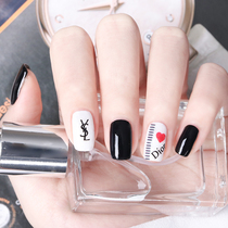 Black and white nail polish female exfoliable pull-free fast dry persistent non-toxic and odorless 2021 New autumn and winter color display white