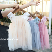 Western style gauze skirt princess sundress Korean baby childrens clothing 2021 summer new girl baby dress