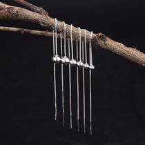 990 sterling silver tassel wire net red earrings long earrings ladies earrings earrings earrings personality