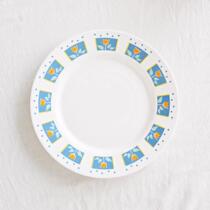 ins tulips tulips dinner plate ceramic Western food dishes French style romantic dessert pan cake tray buffalo tray retro dinner plate