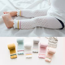 Girls pantyhose 0-1 year old 2 big pp one-piece socks baby Virgin baby leggings cotton spring and summer thin opening file