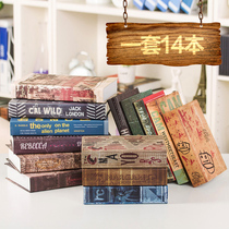 European retro nostalgic fake book simulation book decoration props model creative bar coffee shop ornaments