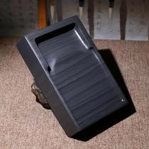 Wanshi Wenfo Four Treasures-She Inheritance Base 8-inch 10-inch original stone square plain inkstone and end inkstone inkstone