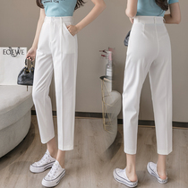 2021 suit pants women Summer thin nine points leisure Library