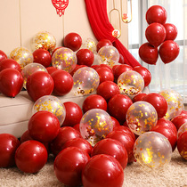 Balloon Decoration Wedding Arrangement Wedding scene Placement Balloon Wedding Gem Red Comedy Balloon Creative Romance