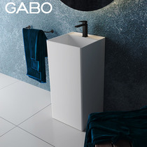 Watch Bo GABO square column type washbasin artificial stone washbasin Home floor washing basin 10211