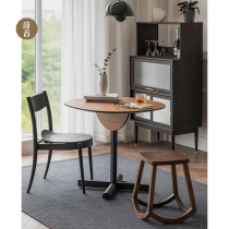 Qingyin Shuzhe table folding table home light luxury small apartment solid wood Nordic designer creative coffee table