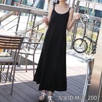 Super fat super large size suspenders dress fat 220 Jin womens 250 vest dress super large summer dress 300