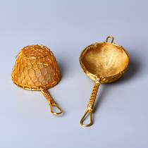 Pure hand-made pure copper tea filter tea filter tea ceremony accessories funnel tea leak kung fu tea divider