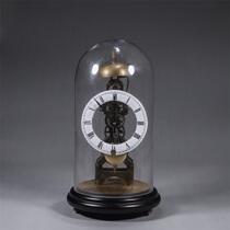 Old Collection Glass Dome Mechanical Clock H-6538