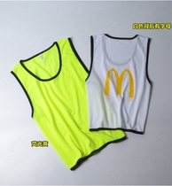 Original clothing pure fluorescent color mens sports vest training group against vest mesh fabric C23