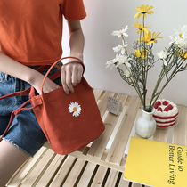 Summer New Trends Lady Single Shoulder Handbag Fashion Canvas Bucket Bag Boxed Lunch Bag Children Lunch Box Bag