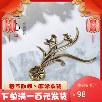 Lanxin Pure Copper Nordic Light Luxury Creative Hook American Simple ins Style Art Clothes Hook Chinese Original Design