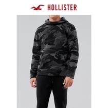 Hollister autumn detachable neck guard Logo camouflage hoodie men 308236-1