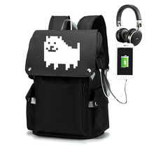 Under the legend anime game school bag Undertale Fluctuating dog cartoon backpack Student large capacity bag