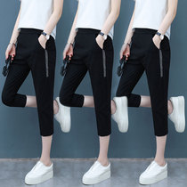 Leisure Capri pants 2021 This years popular breeches womens new spring thin section feet Harlan high waist slim pants