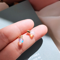 Korean personality bulb earrings female net red 2021 new trend ins wind simple small wild earrings earrings